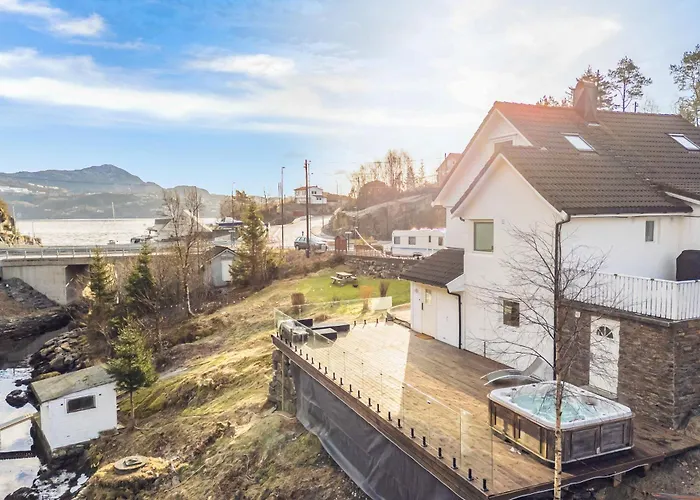 Apartment Aurora Bliss - Fjordfront Jacuzzi&sauna Near Bergen Askoy